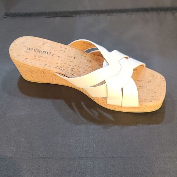 BRAND NEW WHITEMT SLIP-ON WOMEN"S WEDGE SANDAL - Picture 16 of 16